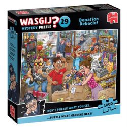 WASGIJ MYSTERY NO 29 BLEU CASSE-TÊTE 1000 PIÈCES - UN FISCO EMBARRASSANT! #70-00513